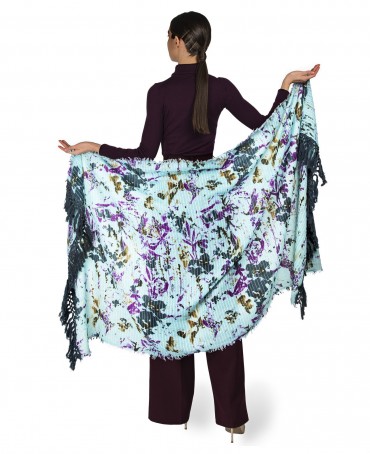 Палантин Унисекс W.FR240-PRINTEMPS/LILAS